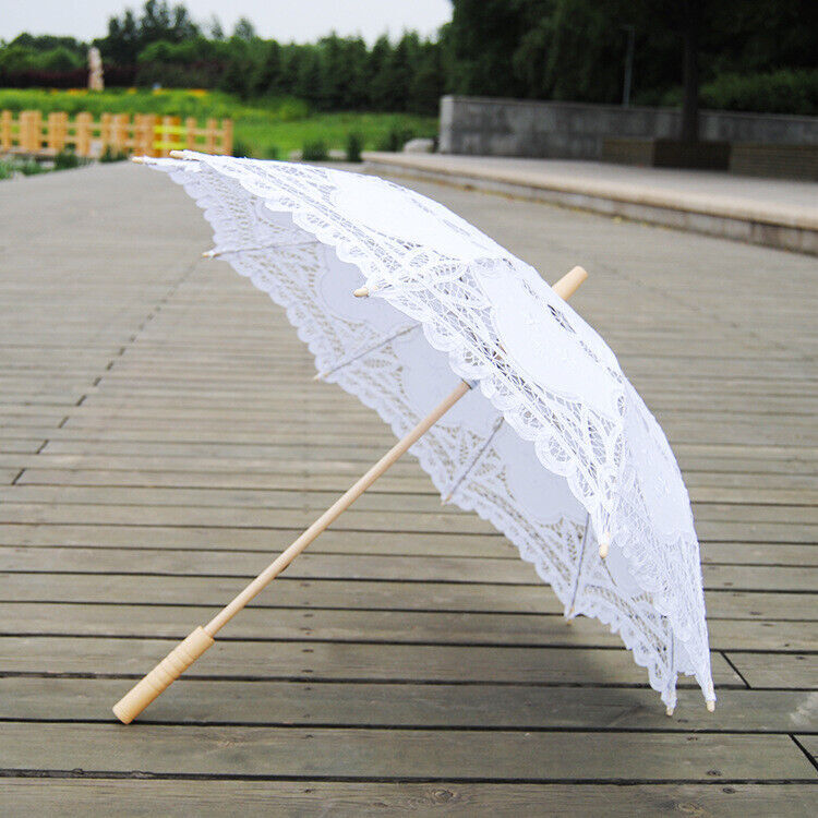 Lace Parasol Vintage Wedding Bridal Umbrella Party Photograph Parasol - 10 Color