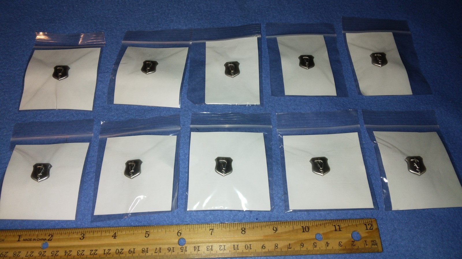 LOT OF 10 MEYER - US AIR FORCE BASIC VETERINARY PINS - NEW