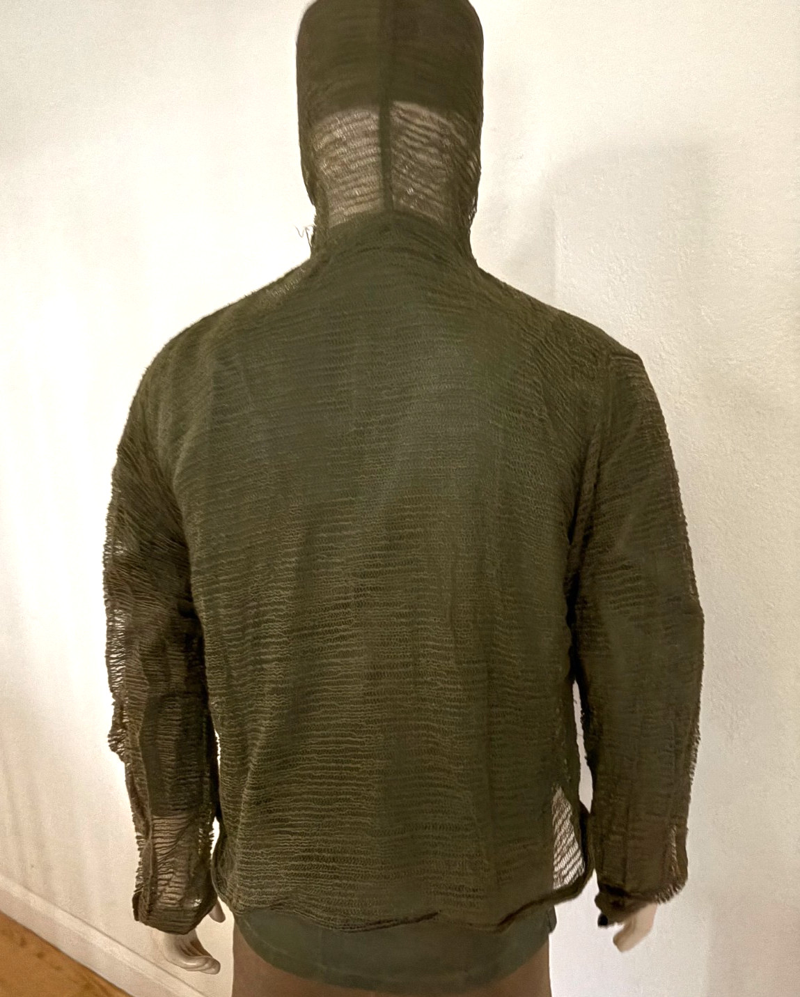 NEW UNISSUED US ARMY INSECT REPELLENT NET MESH JACKET (LARGE)