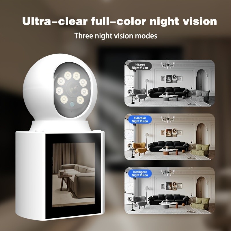 boykeep Wireless 2G WiFi Security Camera 2K Smart Indoor Night Vision Wired Cam