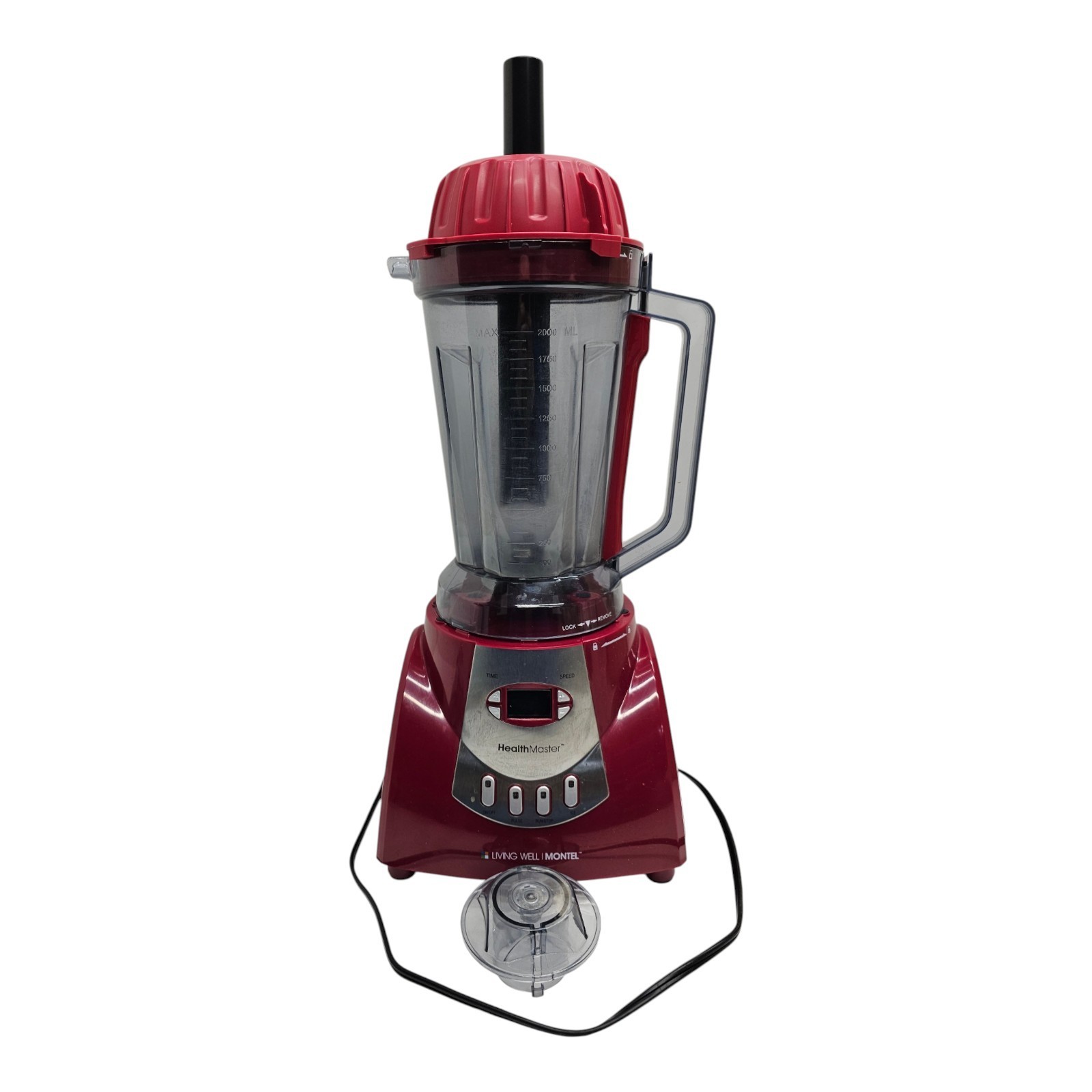 HealthMaster Blender YD-2088E 1200W 2L Red Countertop Mixer