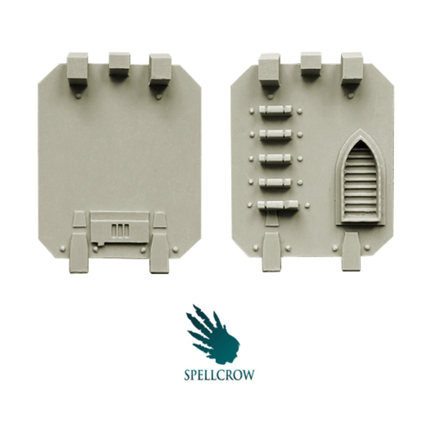 Spellcrow Space Knights 28mm Doors for Heavy Vehicles Pack New