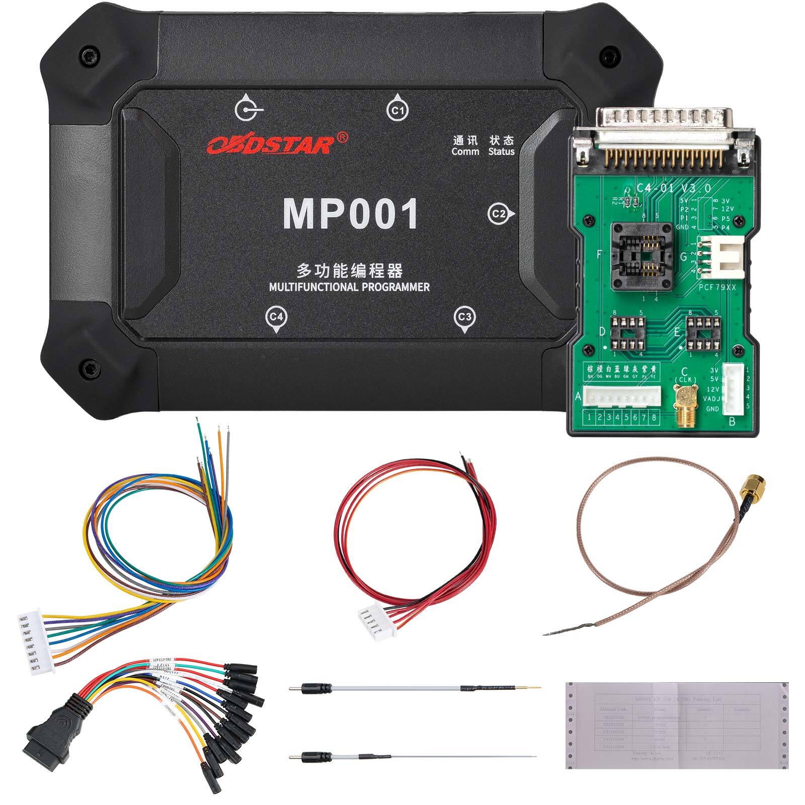 OBDSTAR MP001 Programmer EEPROM MCU Read/Clone Data Adapter For P003+,DC706 USA