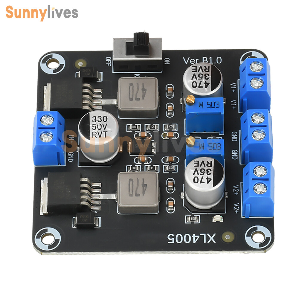 DC-DC 5-32V to 0.8-30V Adjustable Step-Down Power Module Xl4005E1 Dual Switch 5A