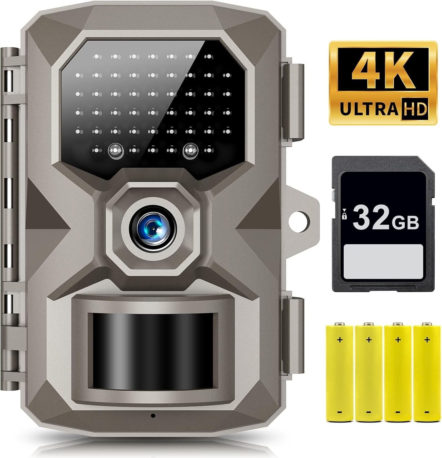 Trail Camera, 4K 48MP Trail Game Camera with Night Vision 0.1s Trigger Motion Ac