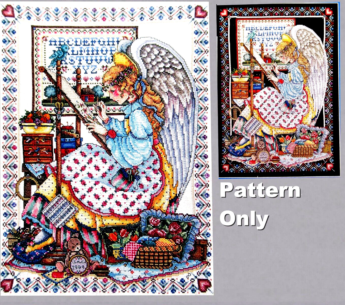 Angel of Cross-Stitch Uses 391 Colors DMC 100th Anniversary CROSS STITCH PATTERN