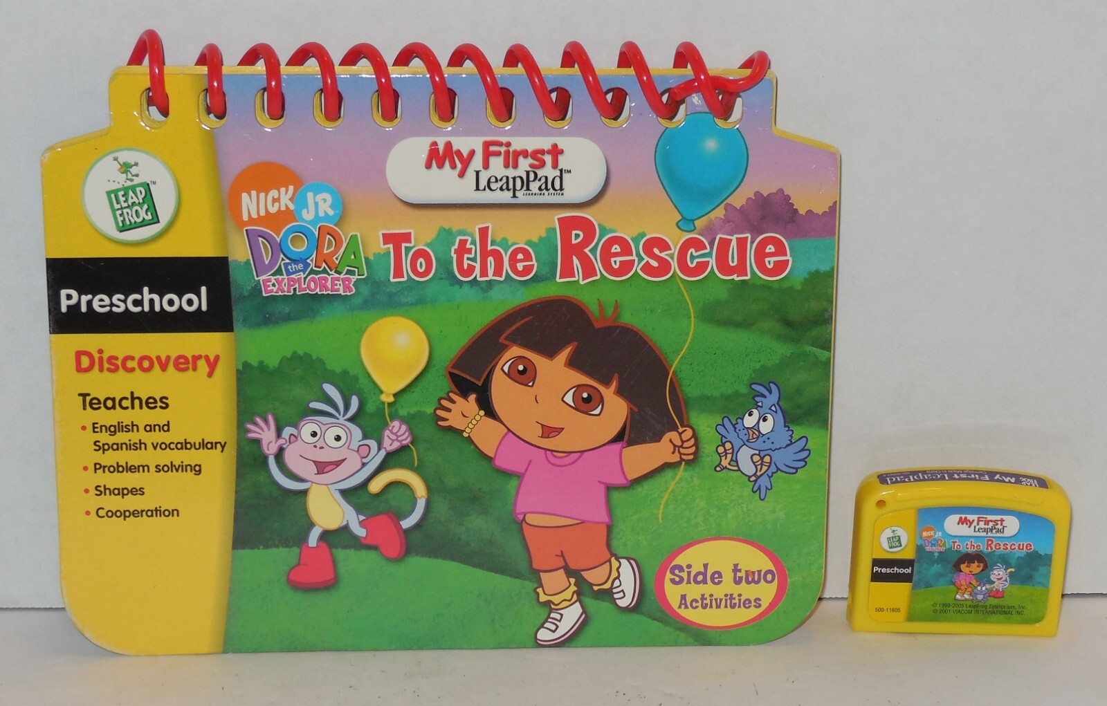 Leap Frog LeapPad Preschool Discovery Nick Jr. Dora to the Rescue Book Cartridge