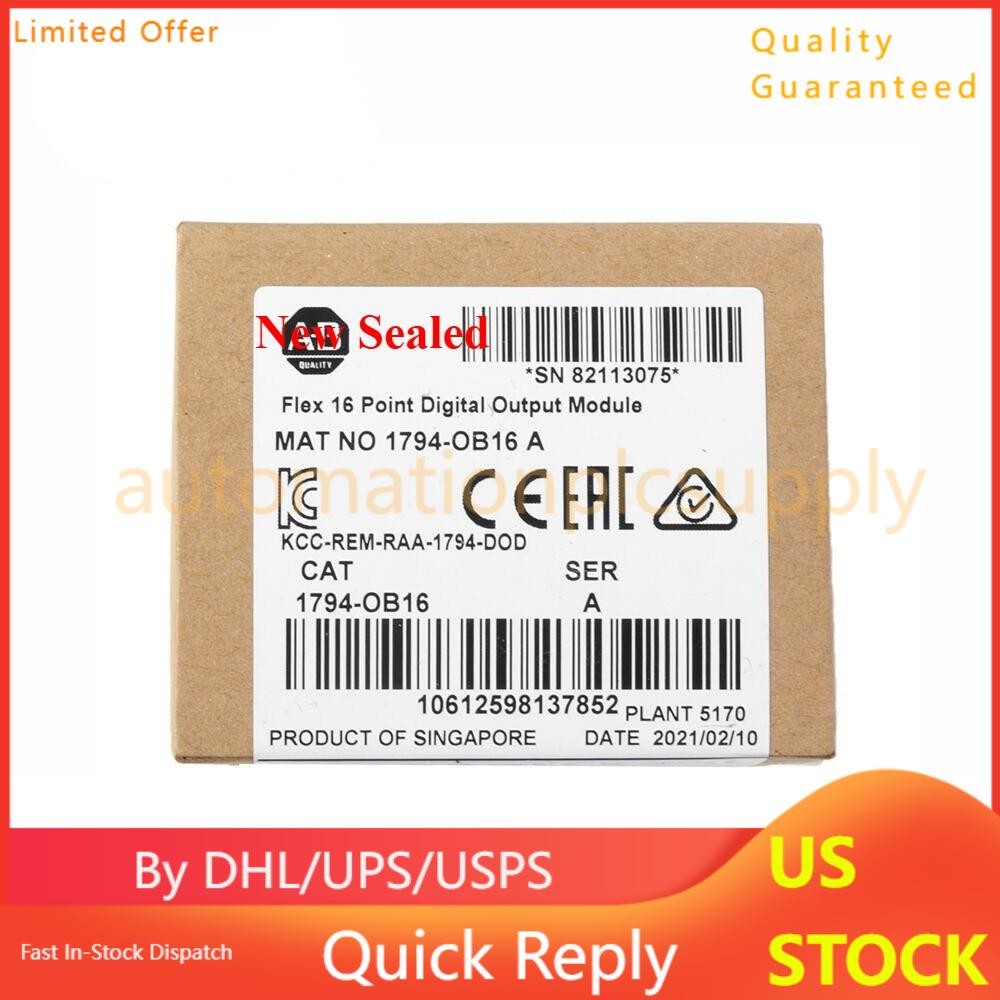 Sealed 1794-OB16 FLEX 16-Point Digital Output Module 1794OB16 NEW
