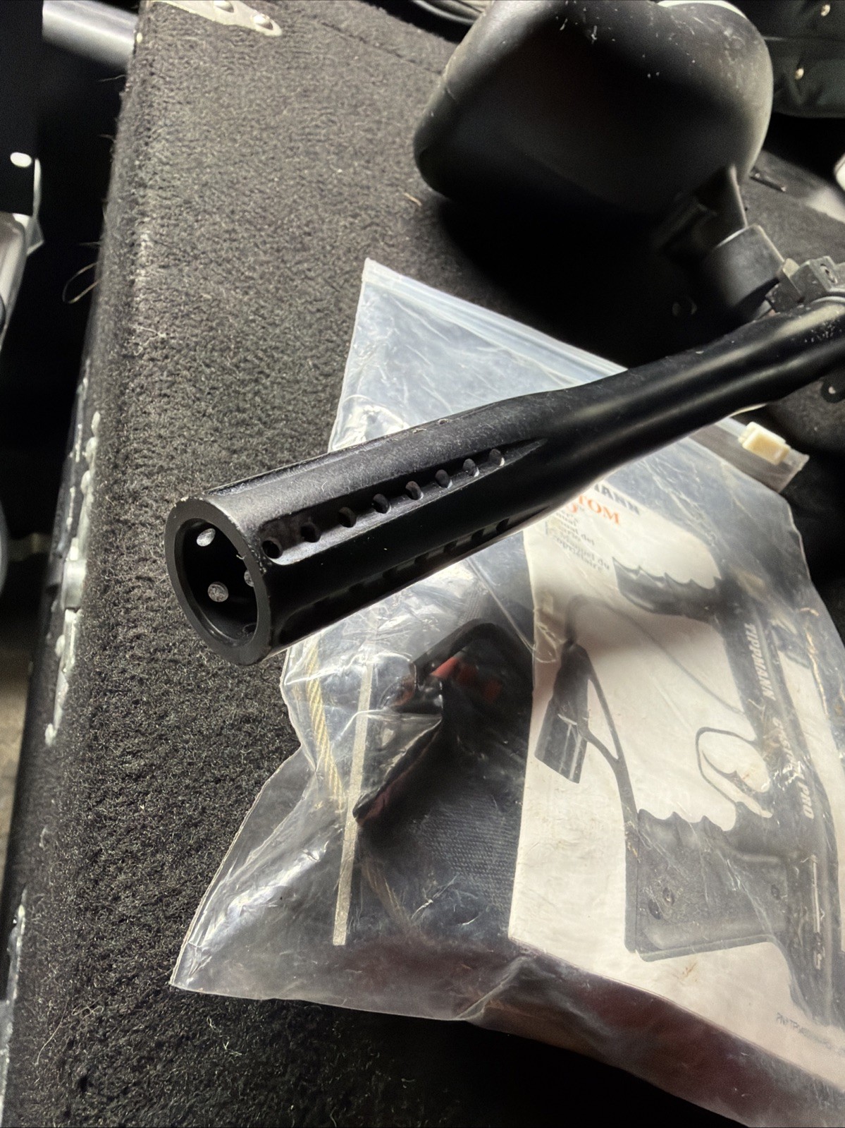 Tippmann Custom Pro Paintball Gun With Barrel Marker Black