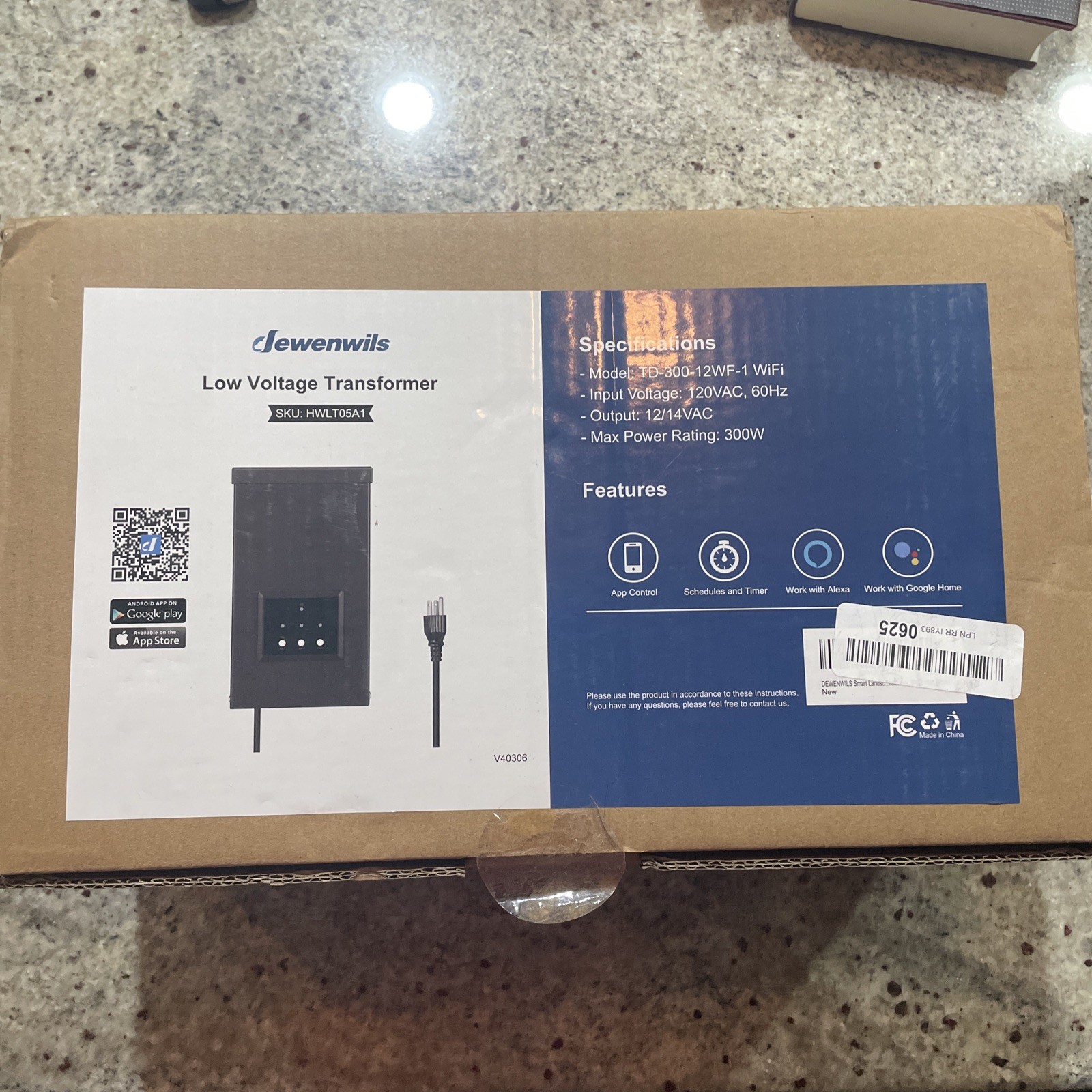 DEWENWILS Smart Low Voltage Landscape Transformer 300W, 3 Independent Outputs, 1