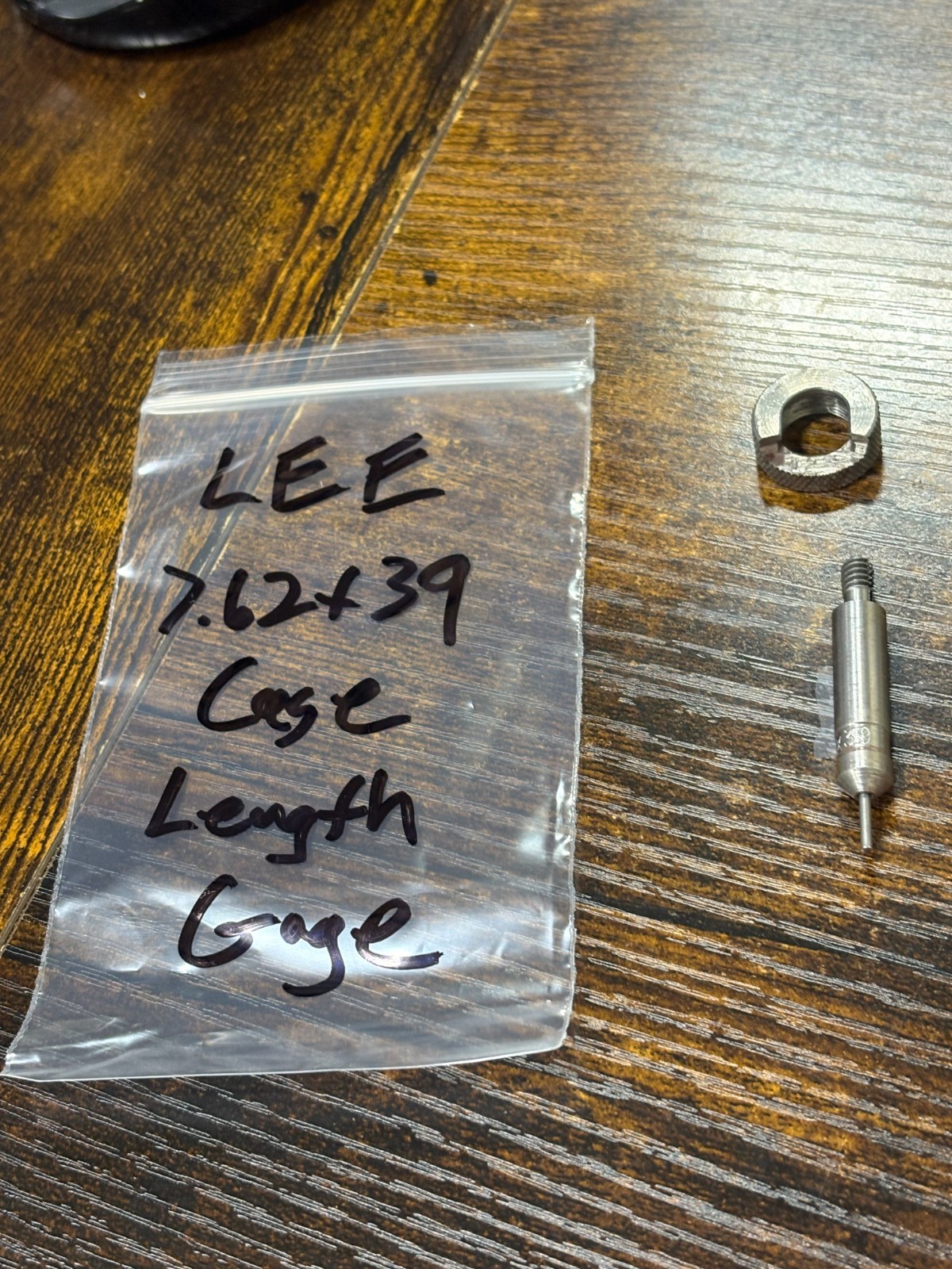 Lee case length gauge and shell holder for trimmer 7.62 x 39 Russian Used