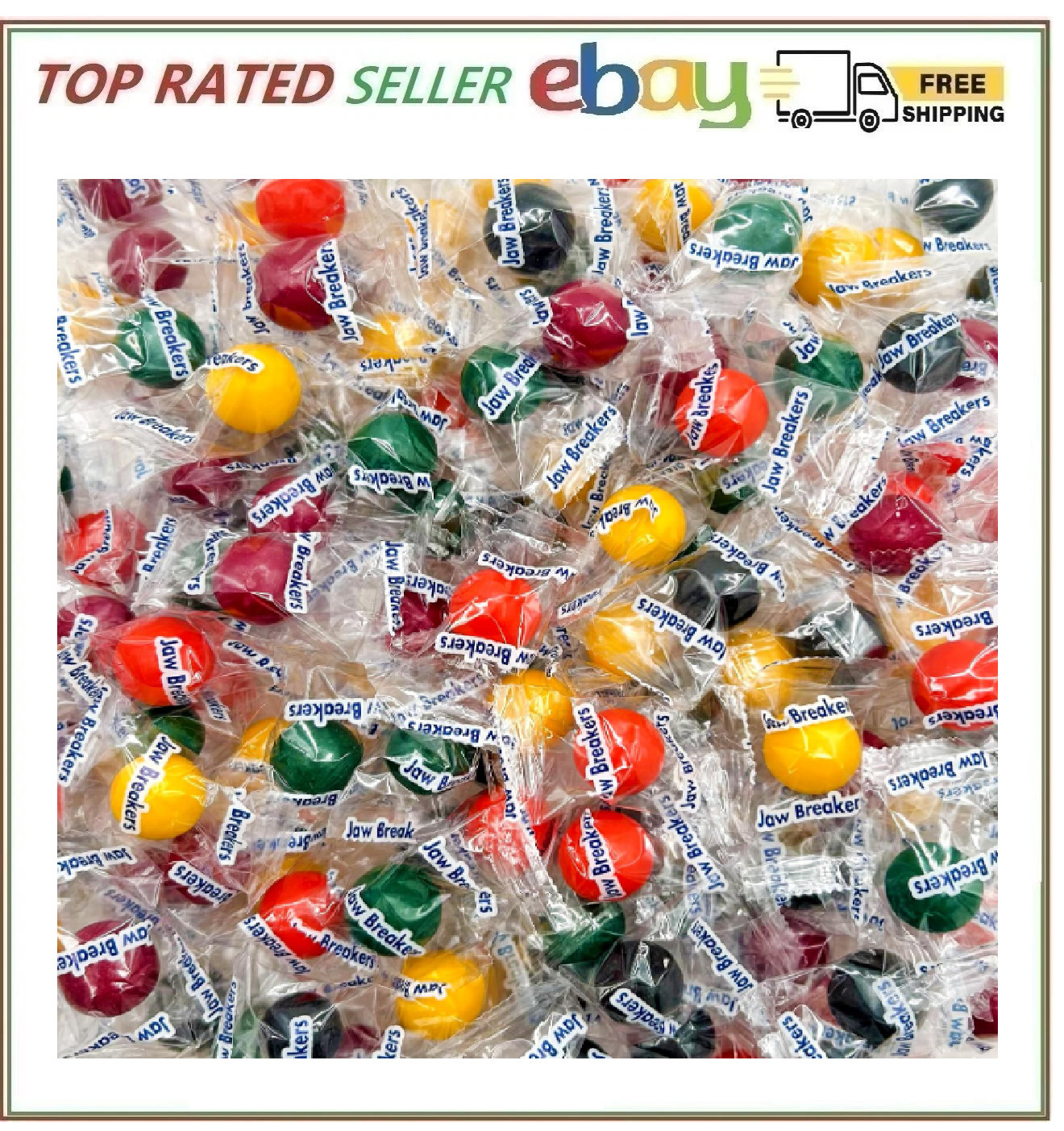 Jawbreakers Hard Candy | 2 Pound Bag - Approx. 150 Count | Individually Wrapped