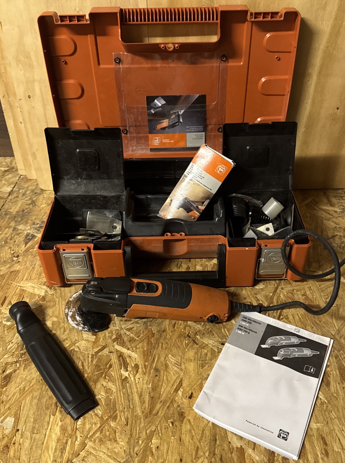 FEIN MultiMaster FMM 250Q Profile Sanding Set w Many Extras