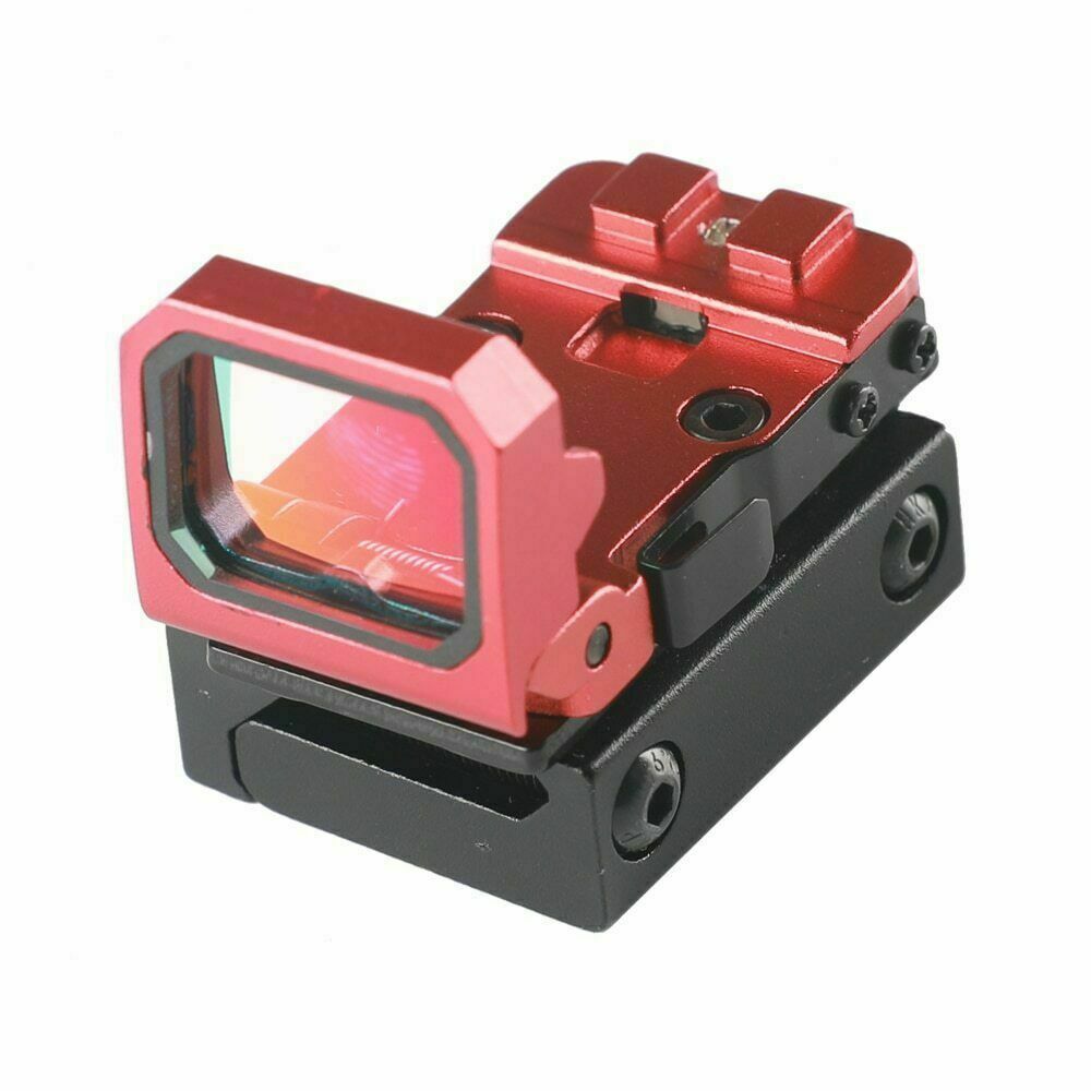 Tactical Mini Folding Flip Up Red Dot Reflex Sight RMR Scope Mount Holographic
