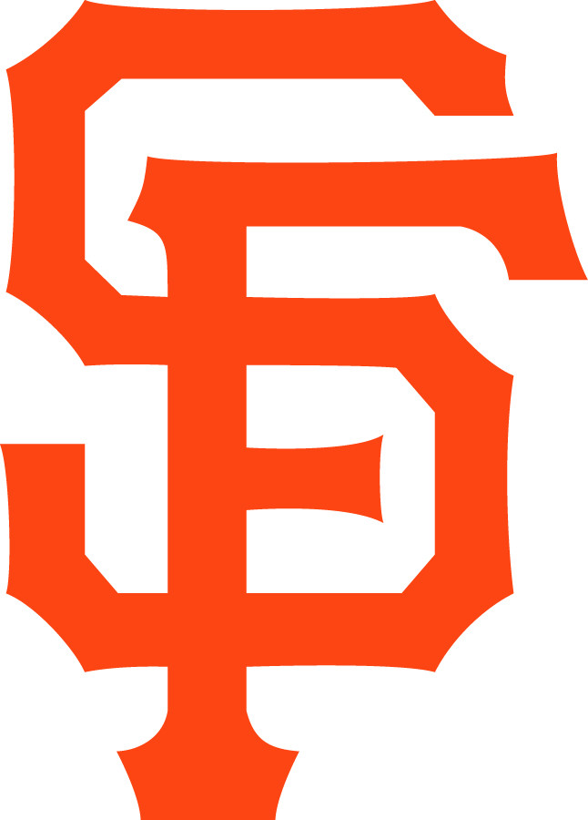 San Francisco Giants SF logo 3" Orange Black White Vinyl Decal Truck Car Window