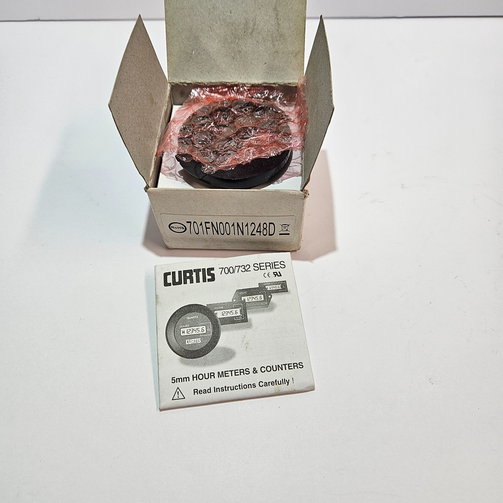 Curtis instruments 701FN001N1248D Hour Meter NEW in Box