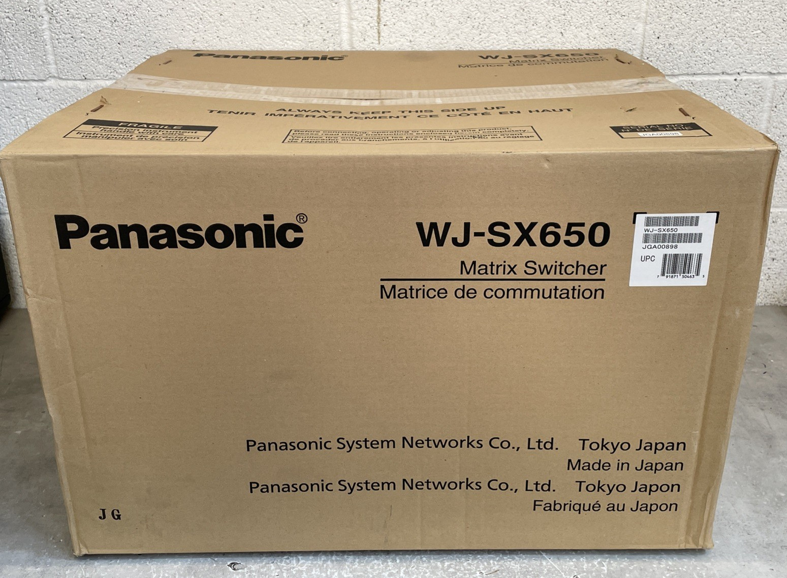 New Open Box - Panasonic WJ-SX650 Matrix Switcher - Rackmountable