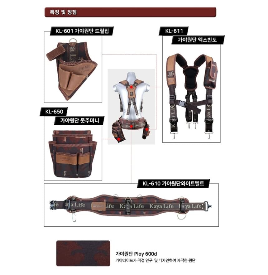 Leather Multi Tool Holders Suspender + a Drill Holster + a Multi Tools Holste...