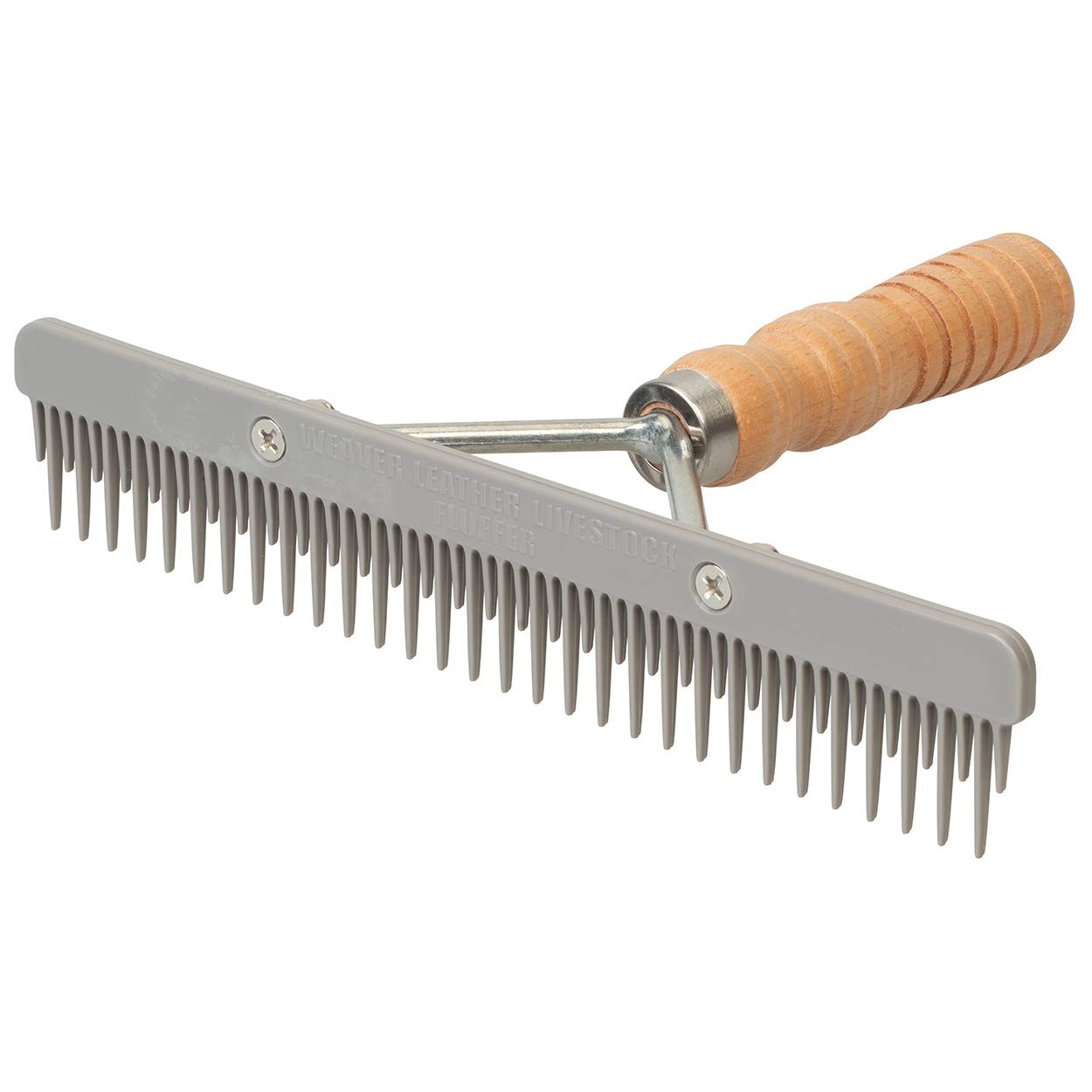 Weaver Livestock Fluffer Comb w/ Wood Handle & Replaceable Plastic Blade