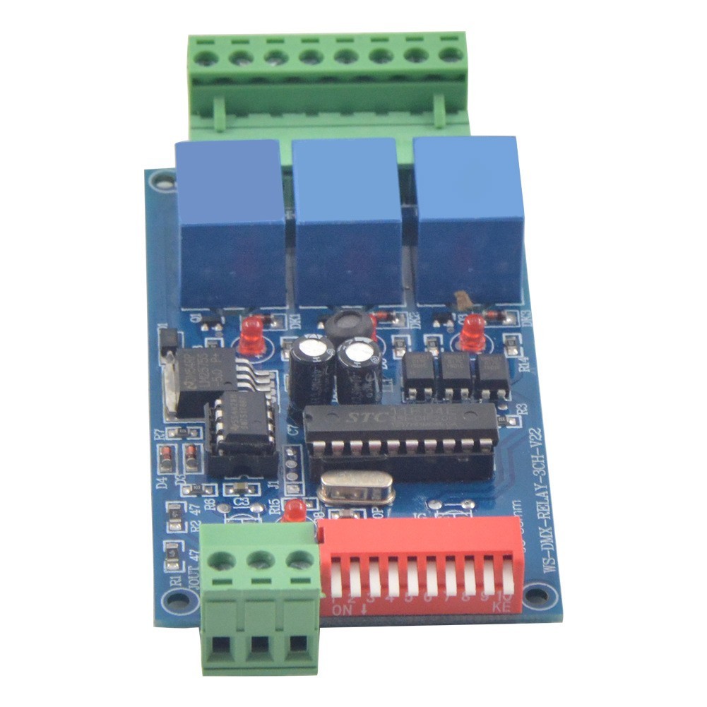 DIY For DMX512 Relay Switch 3 Channel 5A for Lighting Dimmer Conversion