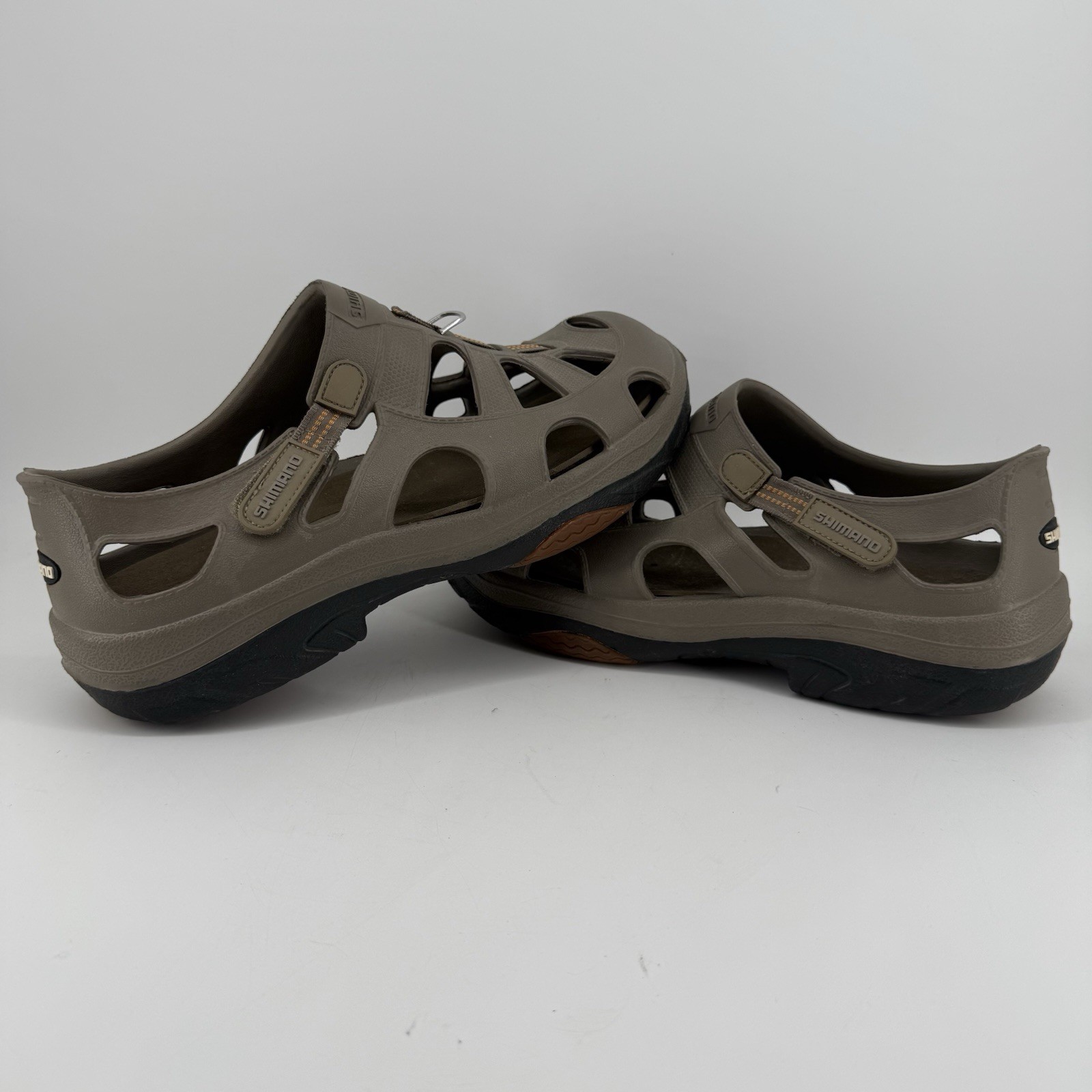 Shimano Evair Marine Fishing Sandals Shoes Gray Mens Size 13