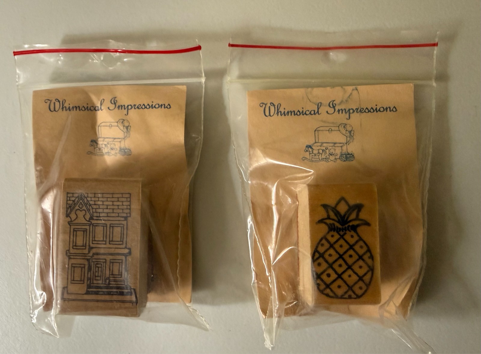 VINTAGE 1983 WHIMSICAL IMPRESSIONS INK PAD STAMPS