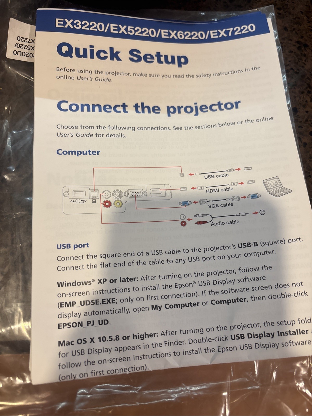 Epson EX3220 3LCD Projector