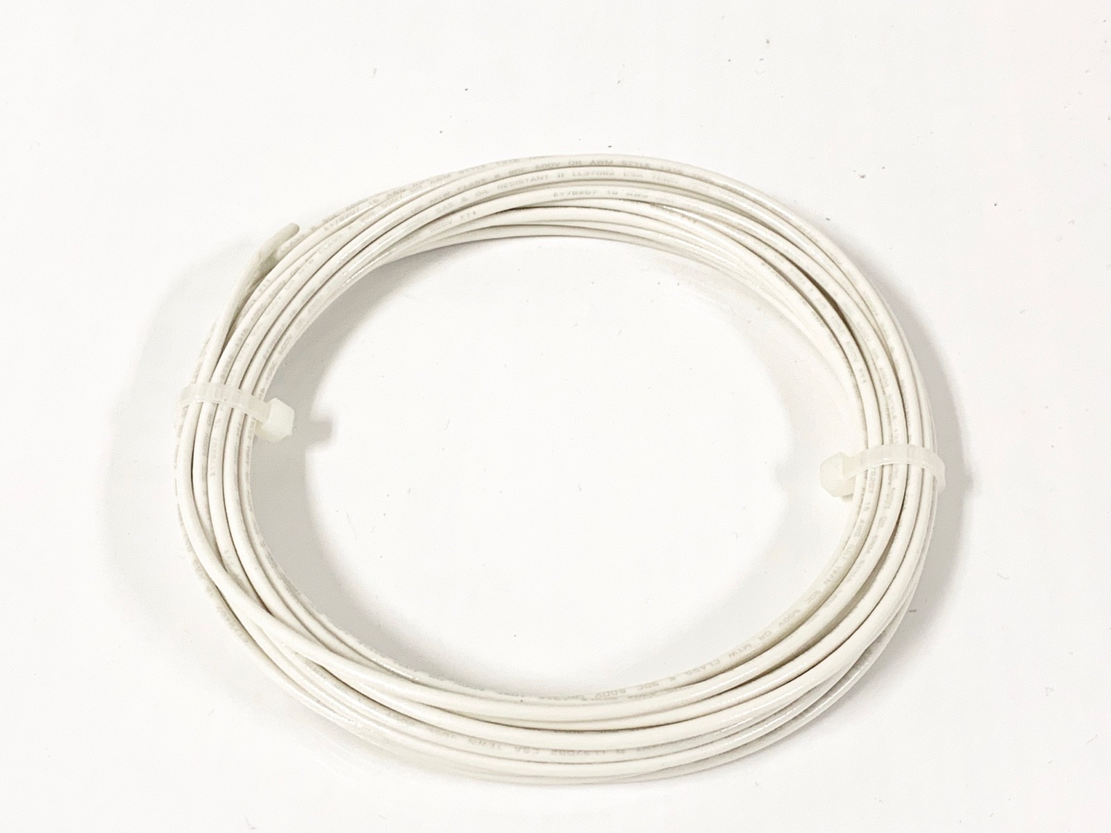 16 GAUGE TFFN TEWN WIRE WHITE 25' FEET 600V COPPER STRANDED GROUND WIRE