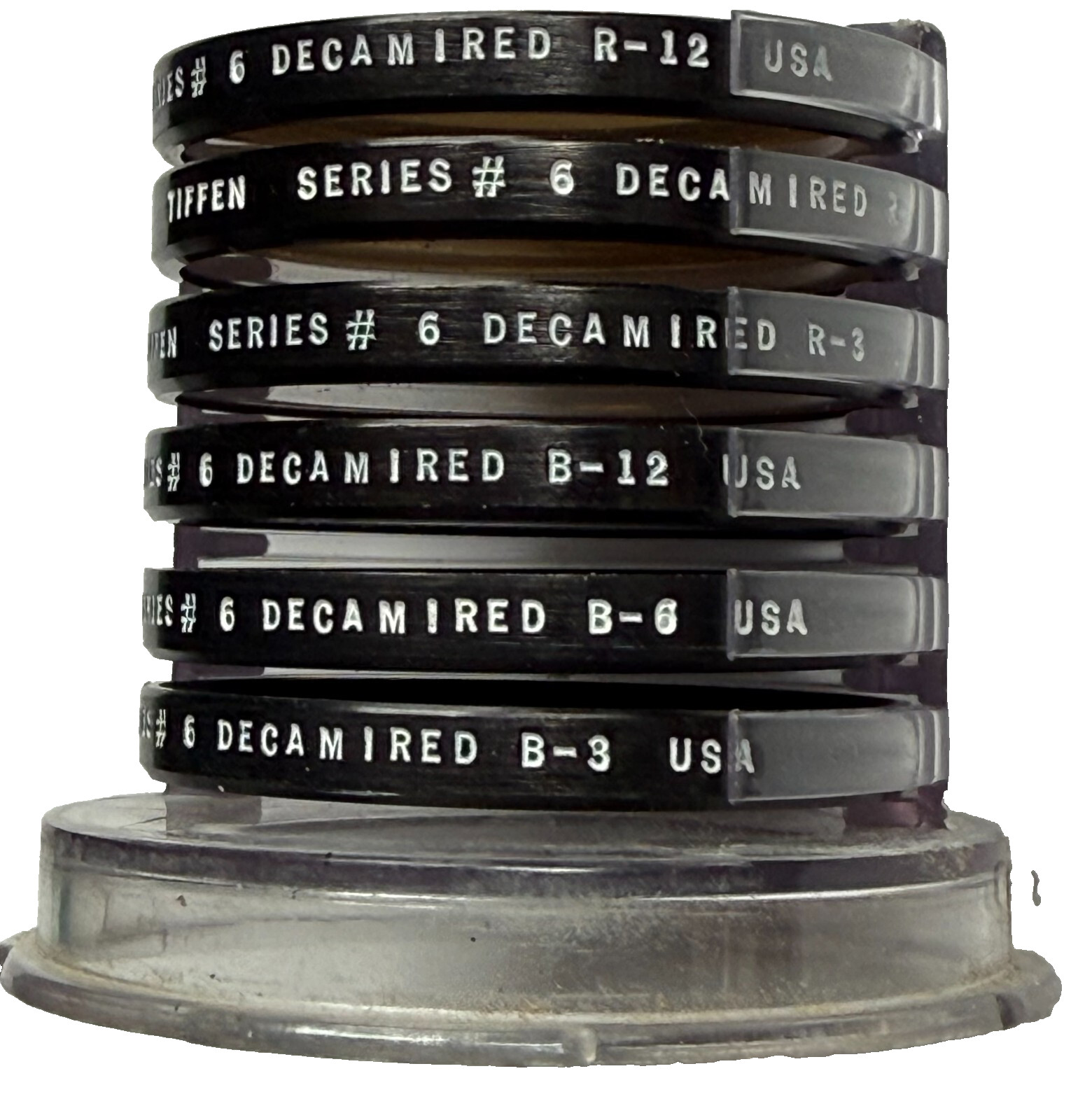 EXCELLENT TIFFEN SERIES 6 ASSORTED 41mm FILTERS DECAMIRED FILTER FILE