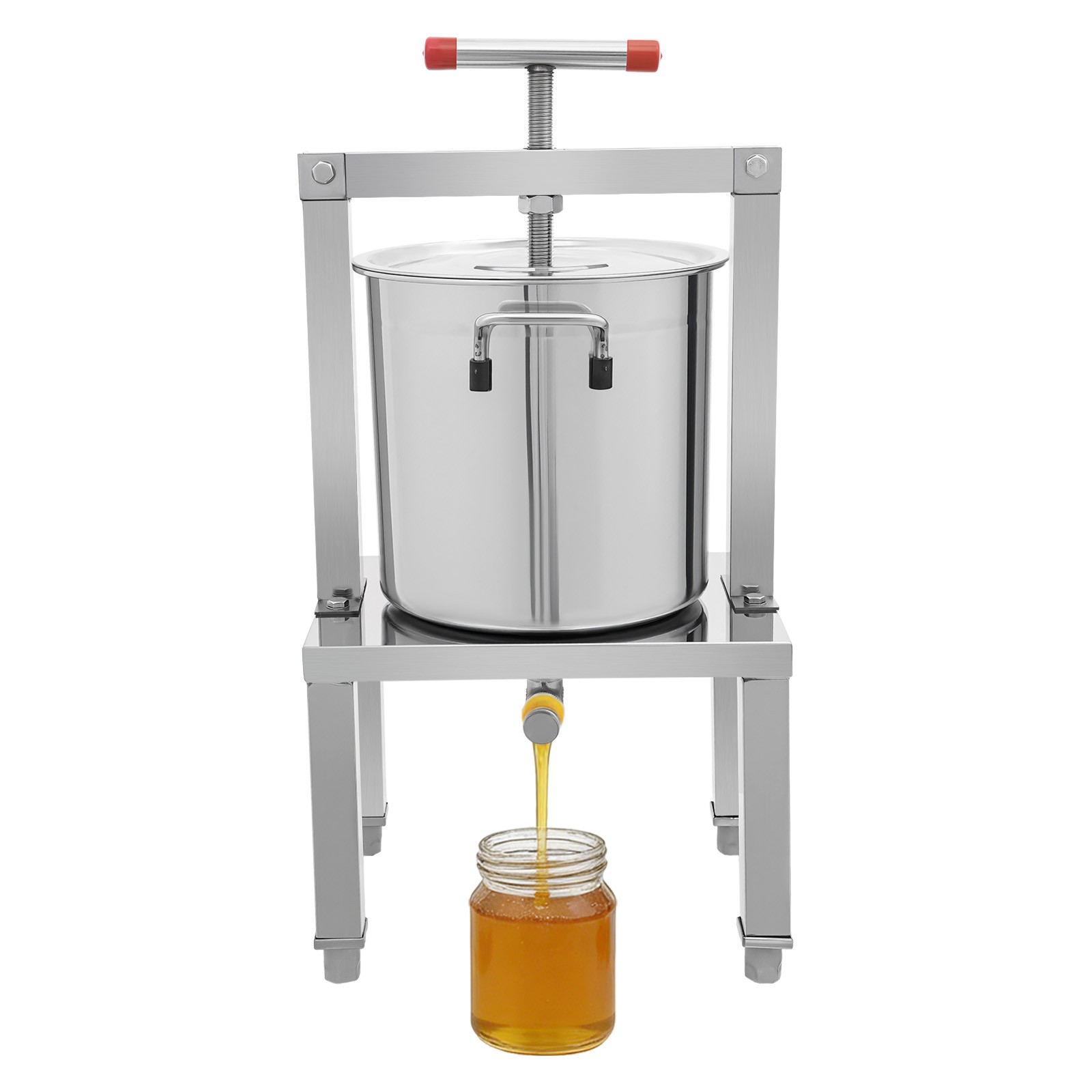 Large Manual Fruit Honey Presser Cider Wine Grape Apple Press Extractor For Wine