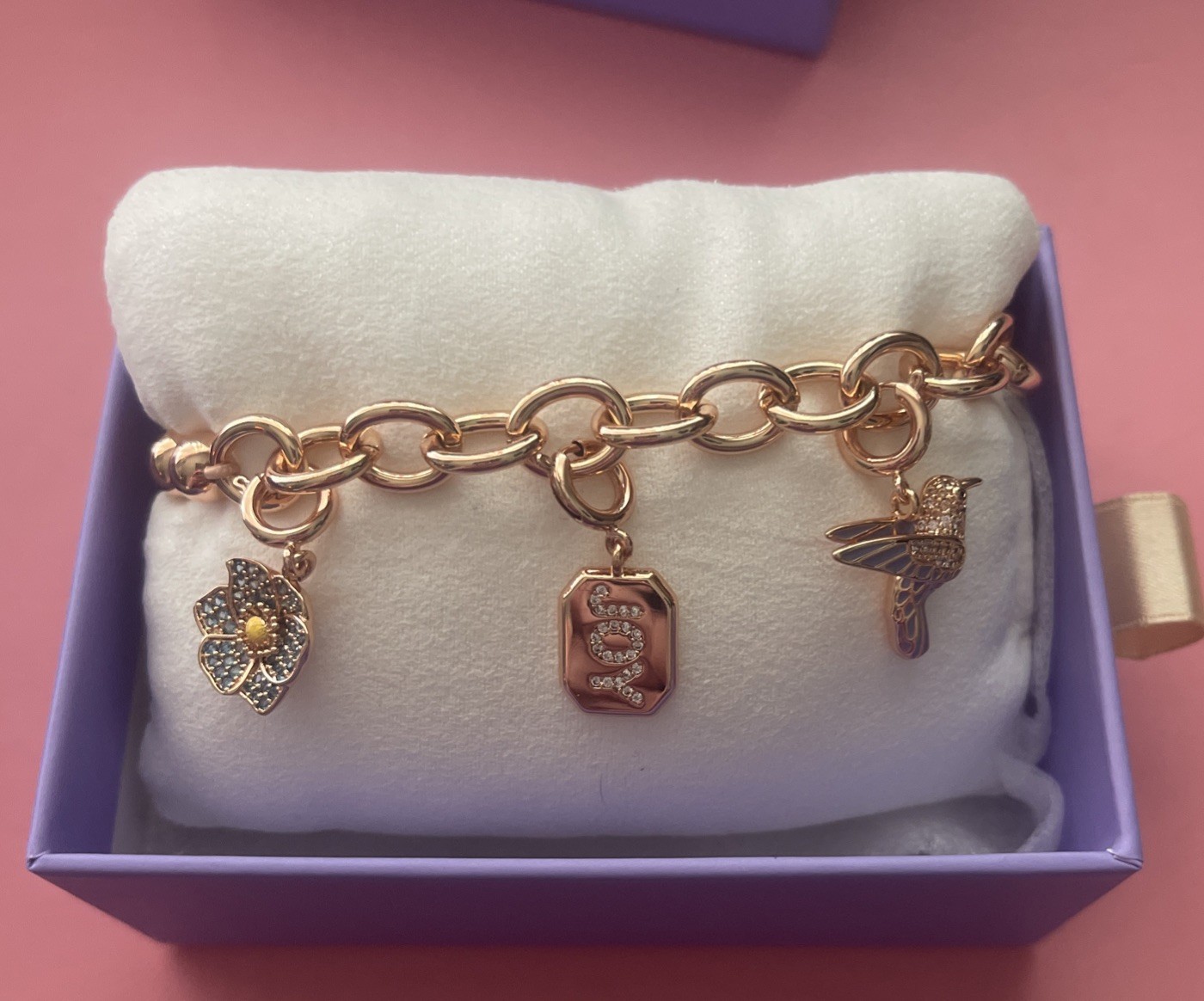 BP Charmelier Rose Gold Plated Bracelet Humming With Happiness