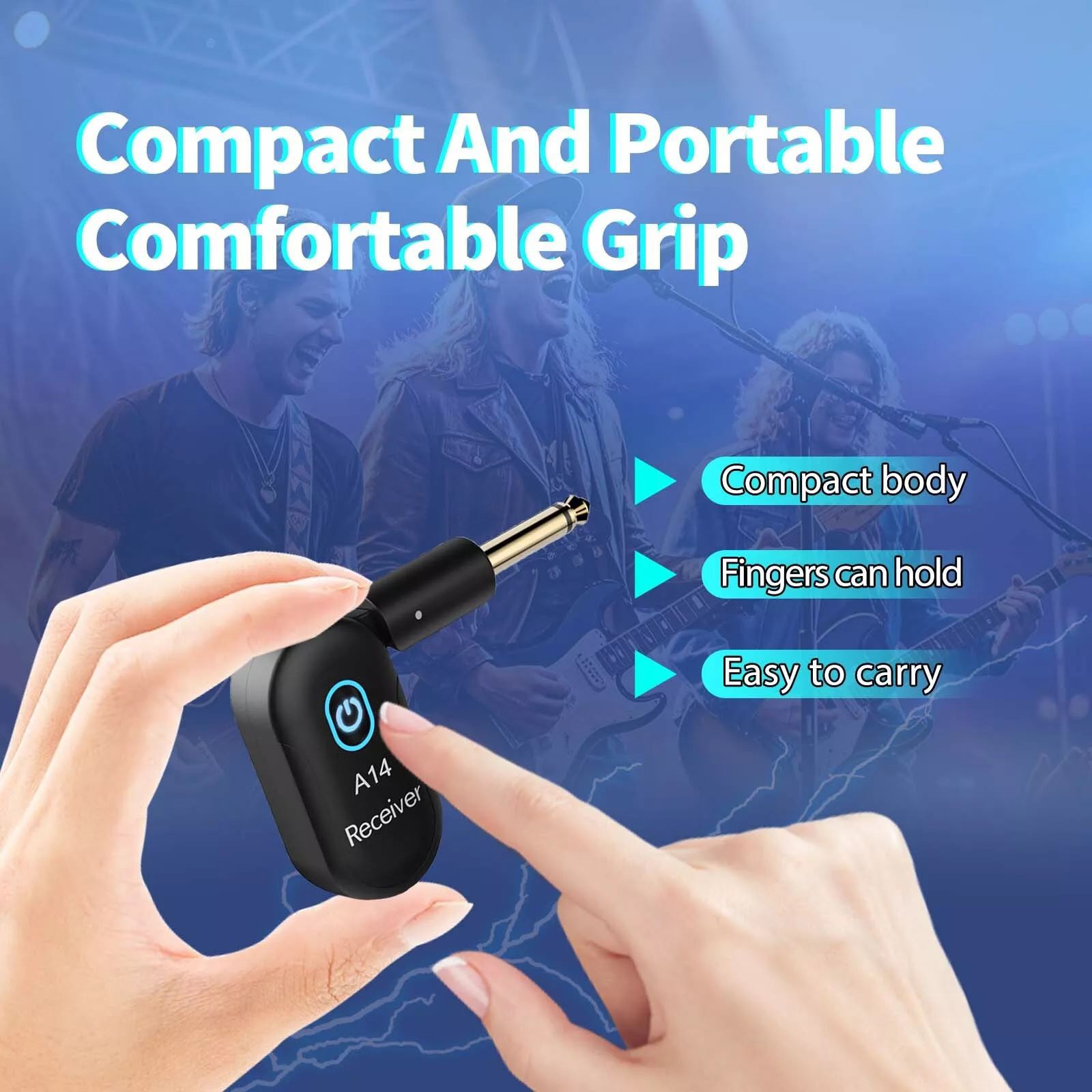 New 2.4GHz Wireless System for Electric Guitar Bass Violin Receiver Transmitter
