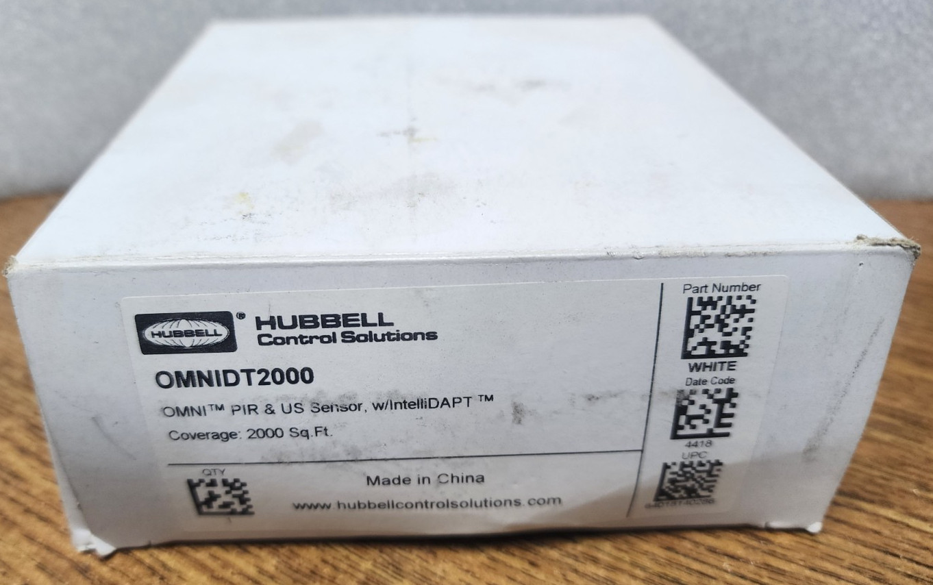🤠 NEW HUBBELL CONTROL SOLUTIONS OMNI PIR & US SENSOR OMNIDT2000 MISSING HARDWAR