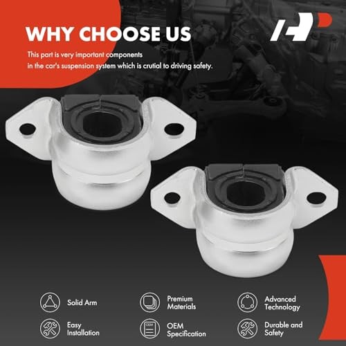 2 x Front Sway Bar Bushing Kit, Compatible with Buick Encore 2013-2022 &