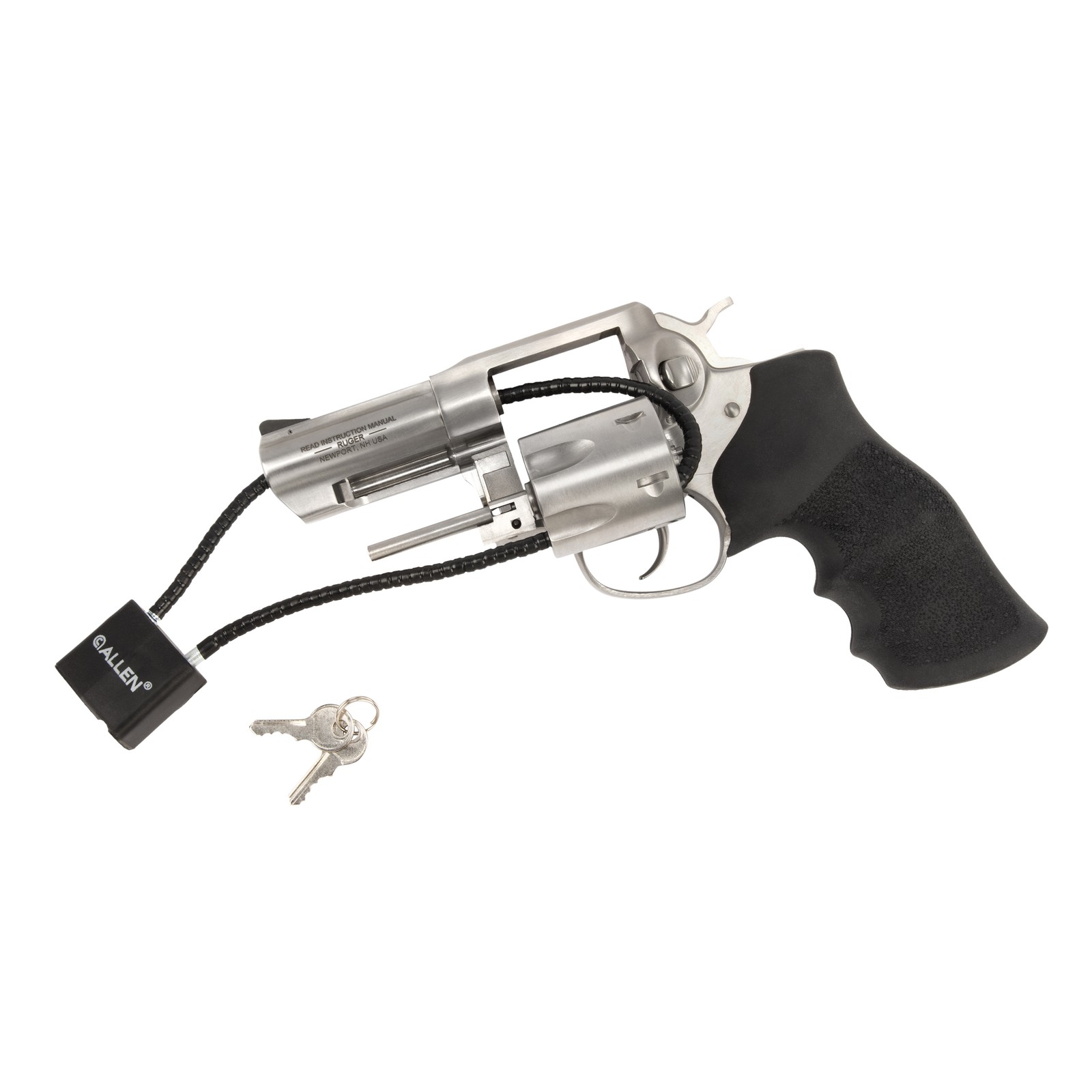 15" Cable Lock, 2-Pack, Black