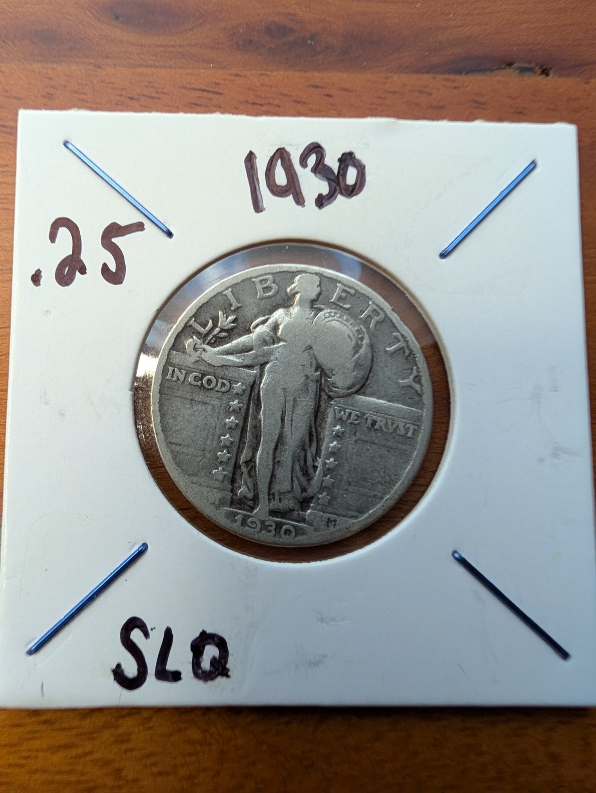 1930 Standing Liberty Quarter Full Date 90% Silver SLQ 25C Ungraded Coin