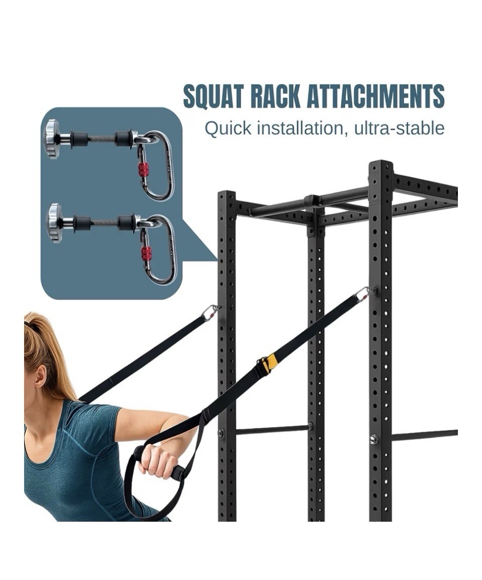 2pc Power Rack Attachments, Squat Rack Attachments Heavy Duty NEW