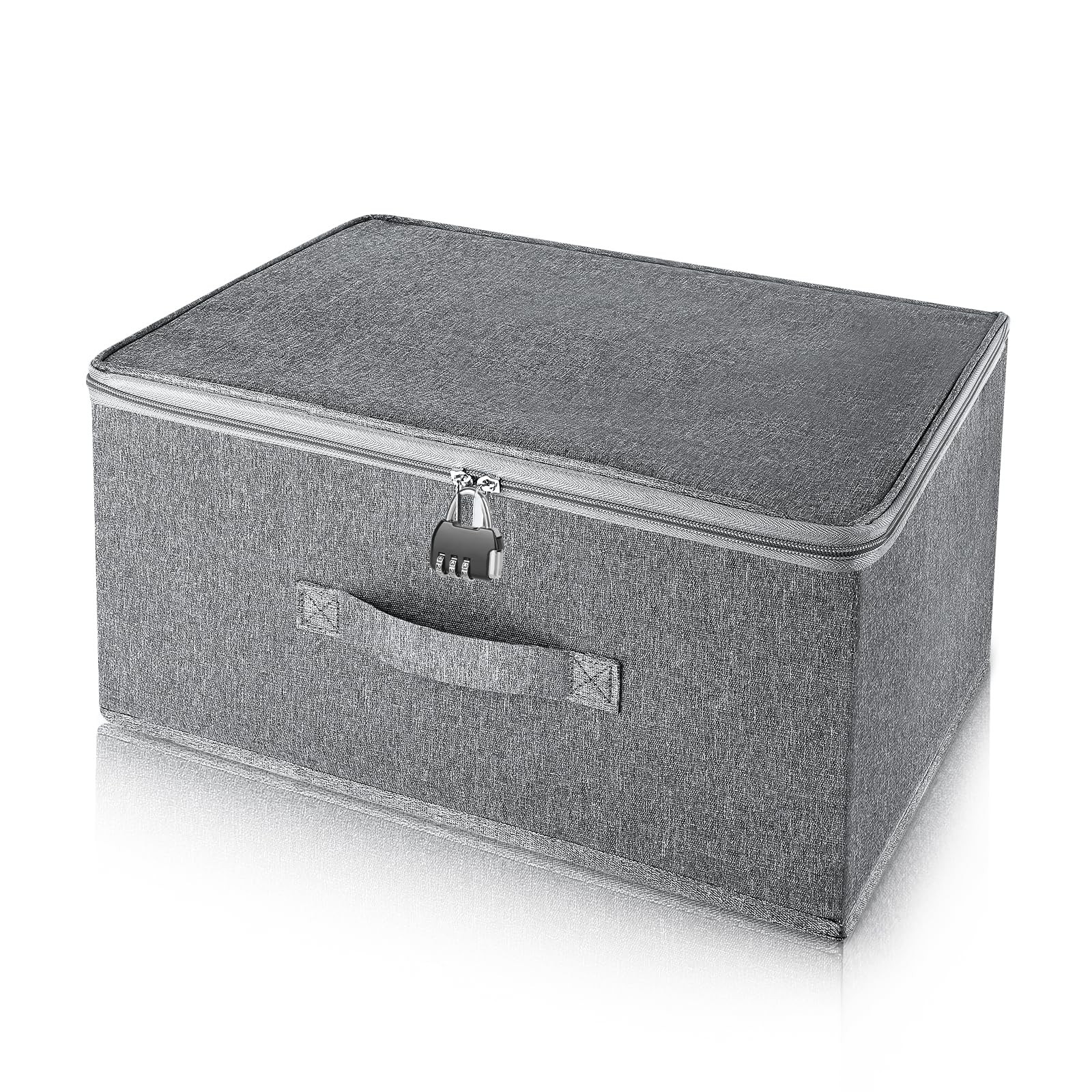 Lockable Storage Box, Organizer Bag Bins Case, Box with Lock, Boxes Storage, ...