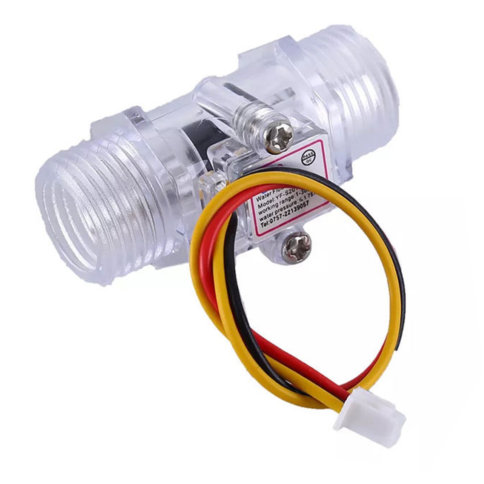 G1/2" Copper Water Flow Hall Sensor Switch Flow Meter Flowmeter Counter A