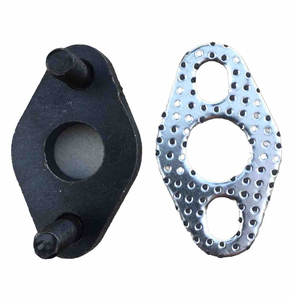 O2 SENSOR BOSS 2-BOLT TOYOTA STYLE W/STUDS W/gasket