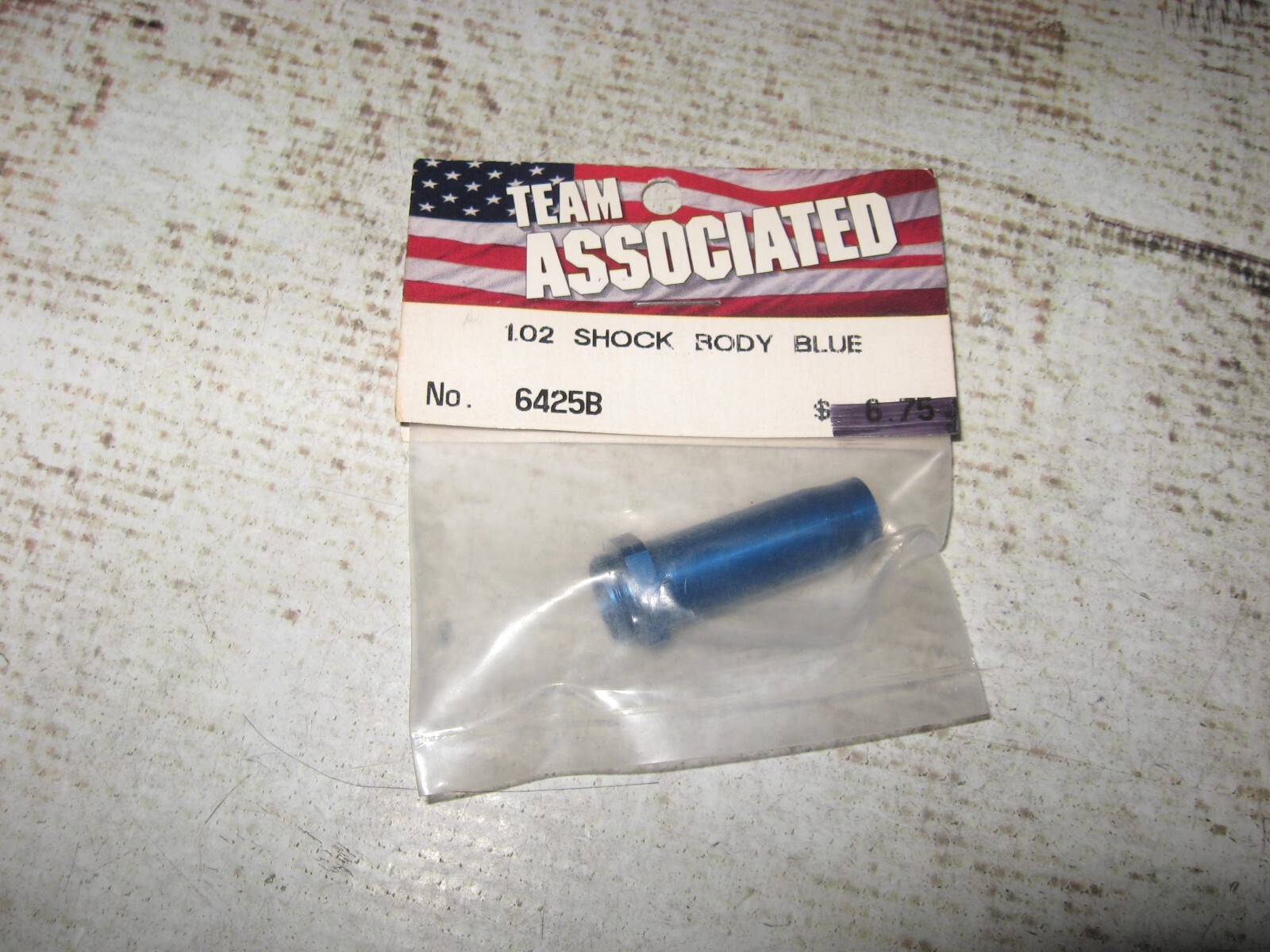 Vintage RC Associated Shock Body 0.4 Bore x 1.02" Stroke Aluminum Blue (1) 6425B