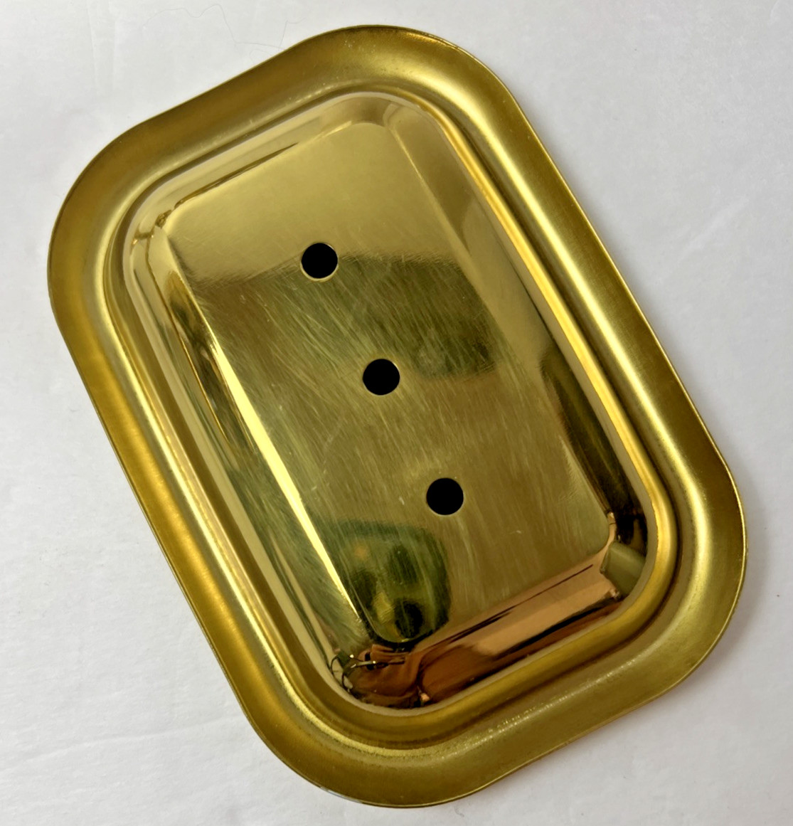 Brass & Ceramic his & hers Cups & Soap Dish Bathroom Fixture Wall Mounted