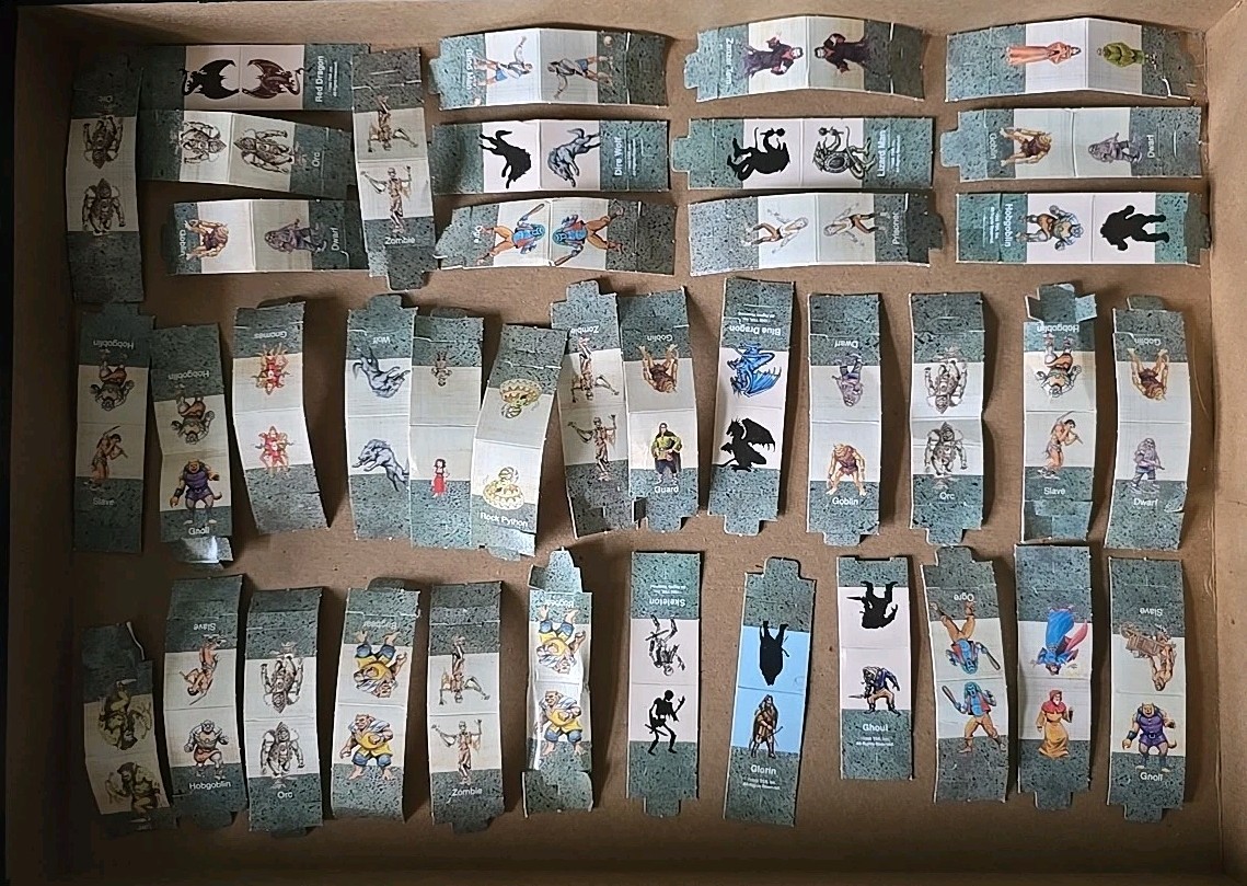 1992 Dungeons & Dragons game Cardboard Character Pieces