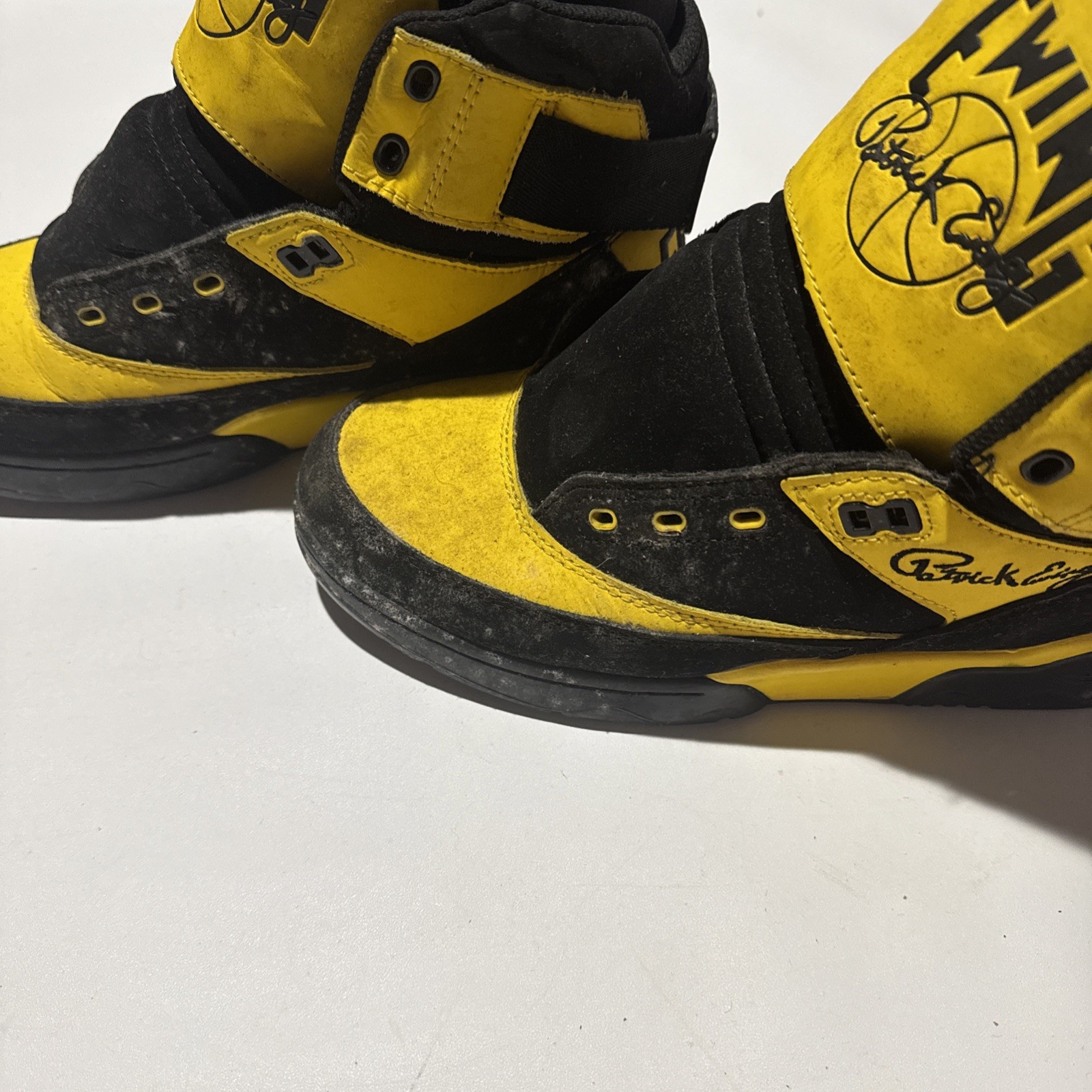 Patrick Ewing Yellow Athletic Sneakers - Size 9.5