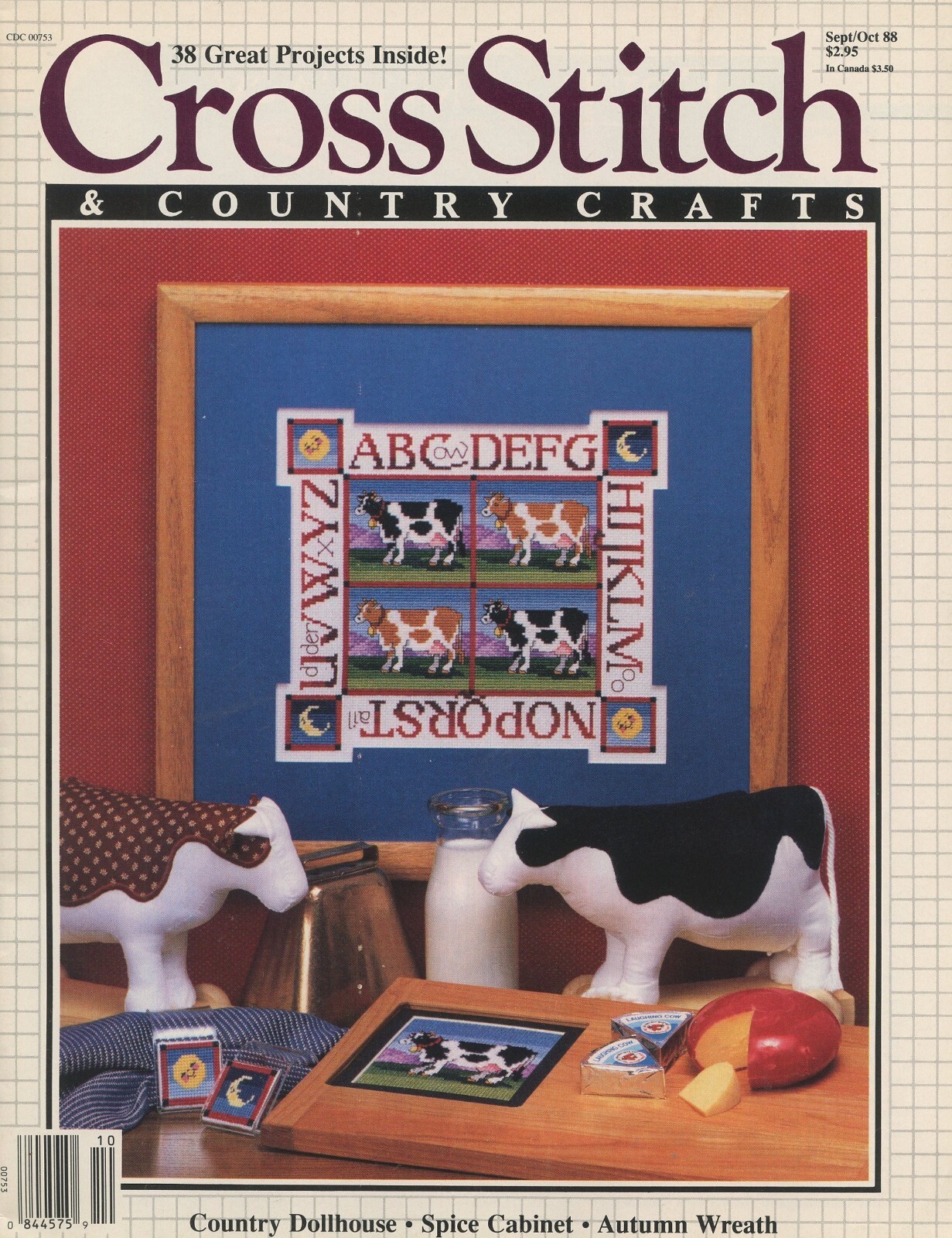 Cross Stitch & Country Crafts 38 Great Projects Pattern Magazine Sept/Oct 1988