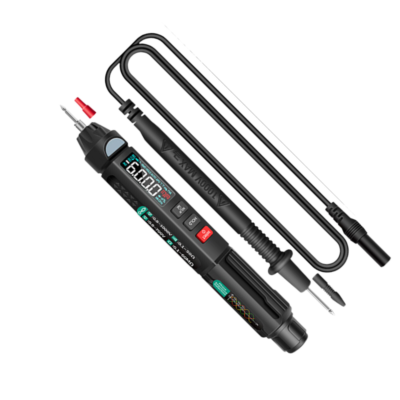 Multi -function Digital Multimeter Pen Smart Voice Broadcast DC AC Tester MeteQY