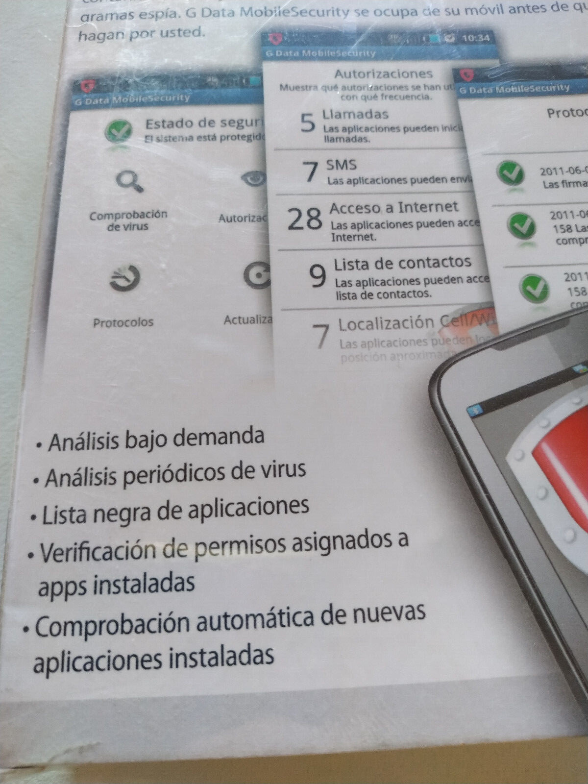 G Data Mobile Security Android Tablet - 1 Pc + 1 Año - Activation License Key Am