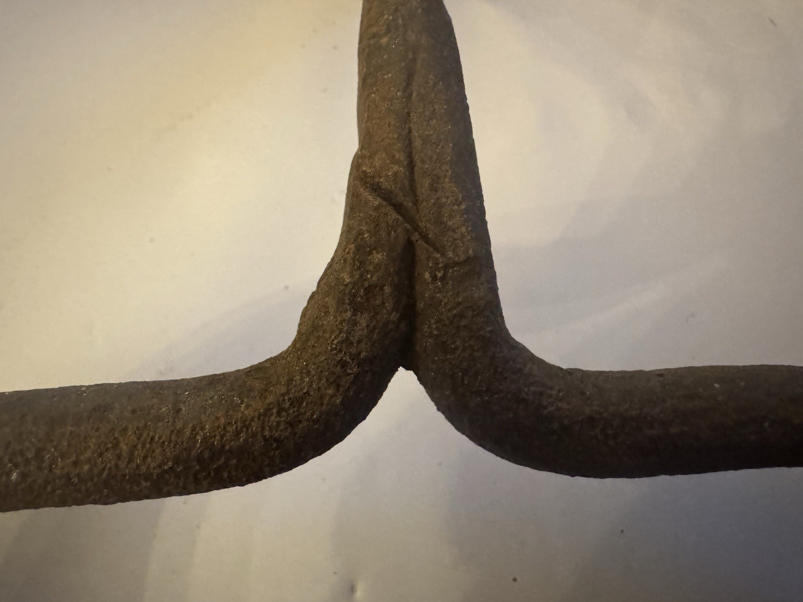 Antique Hand Forged Iron Hay Bale Hook Primitive Blacksmith Barn Tool Rustic