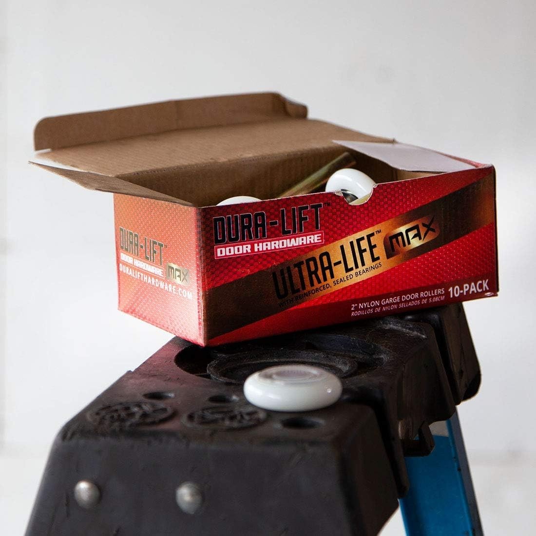 Long-lasting 6200ZZ Bearing Garage Rollers, 10 Pack