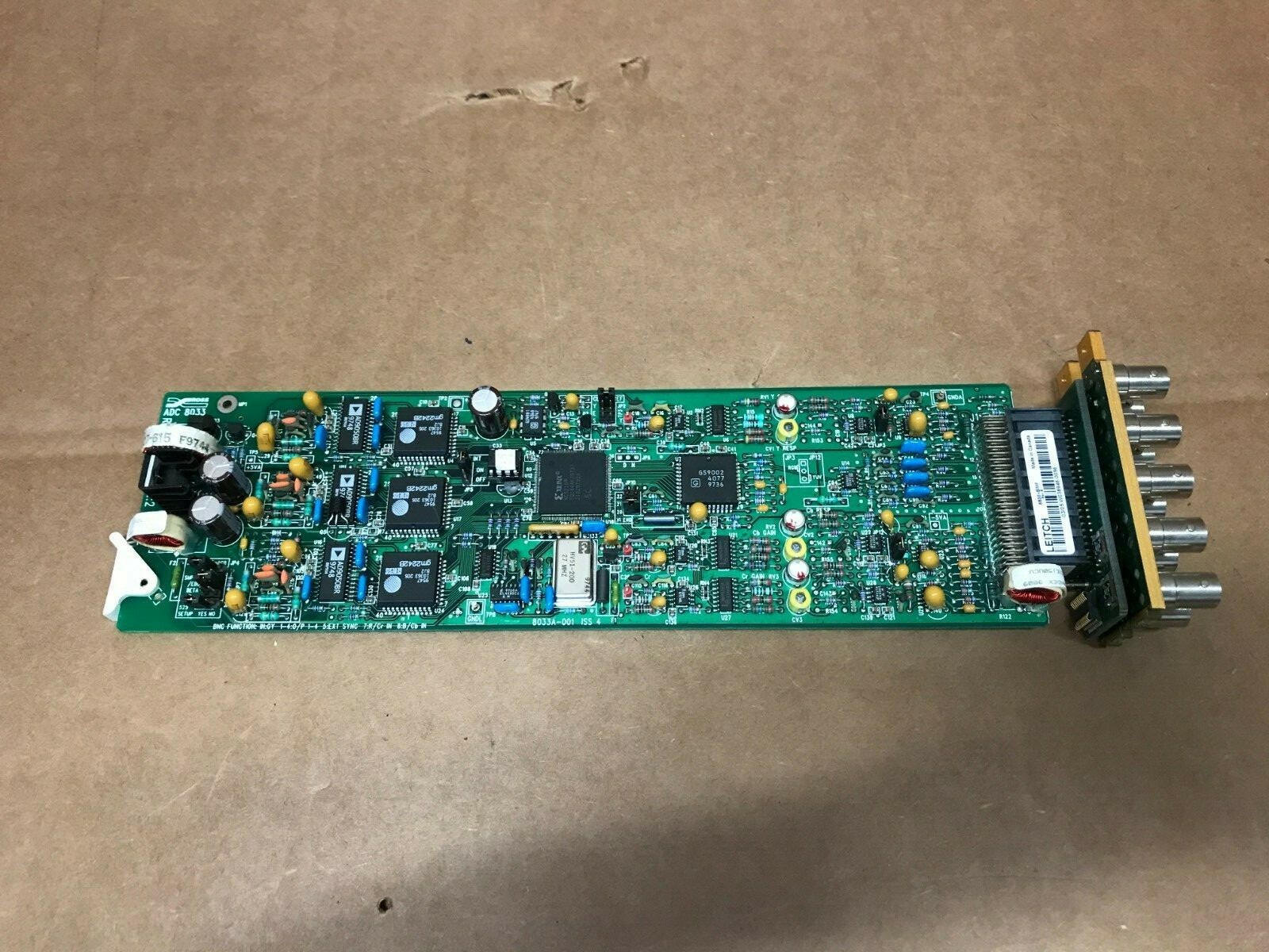 ROSS ADC 8033  RGB/YUV TO 4:2:2 SERIAL 8033A-001 W/ Backplane for Leitch 6800 +